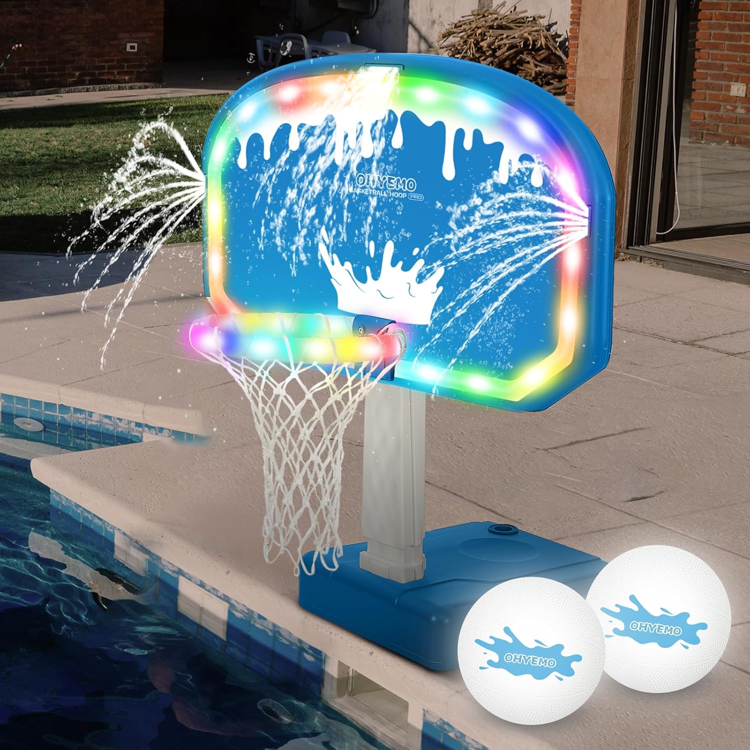 Basketball Hoop - Juego de Baloncesto LED Gigante para