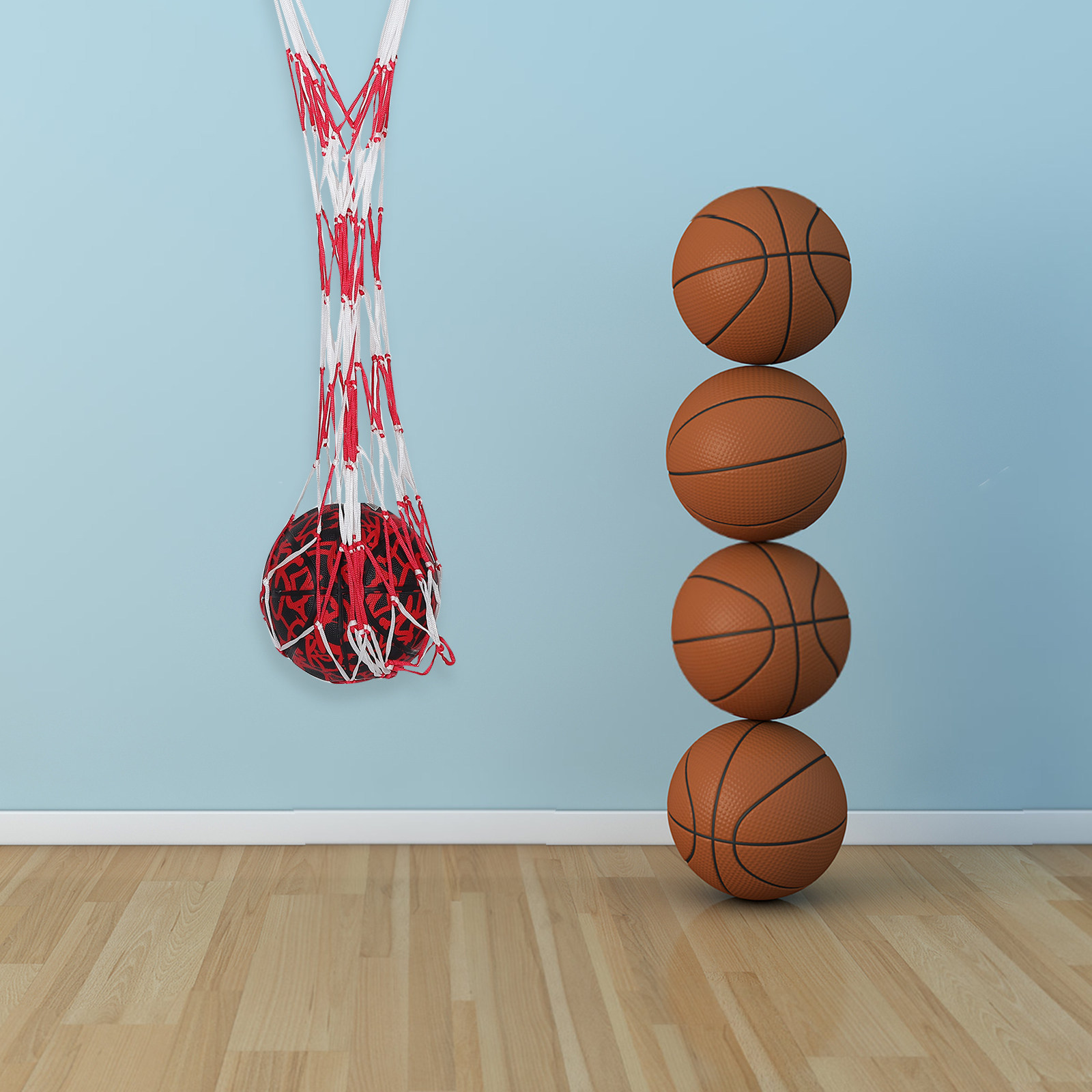 Gym Ball - Bolsa deportiva de malla portátil para