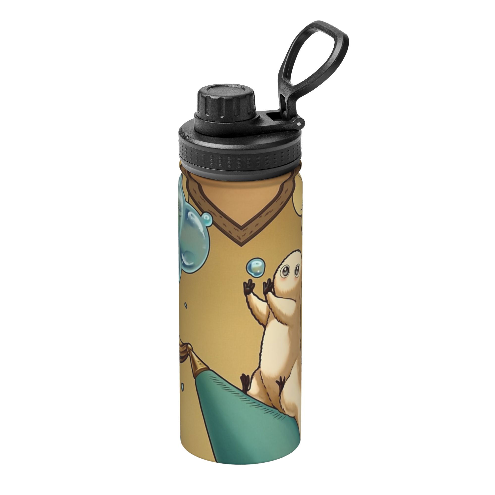 Sports Water Bottle Insulated - Termo Deportivo Aislado Brushbuddy Witch Hat