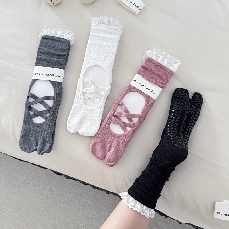 Calcetines de yoga con borde d - Yoga Mat reseña y precio