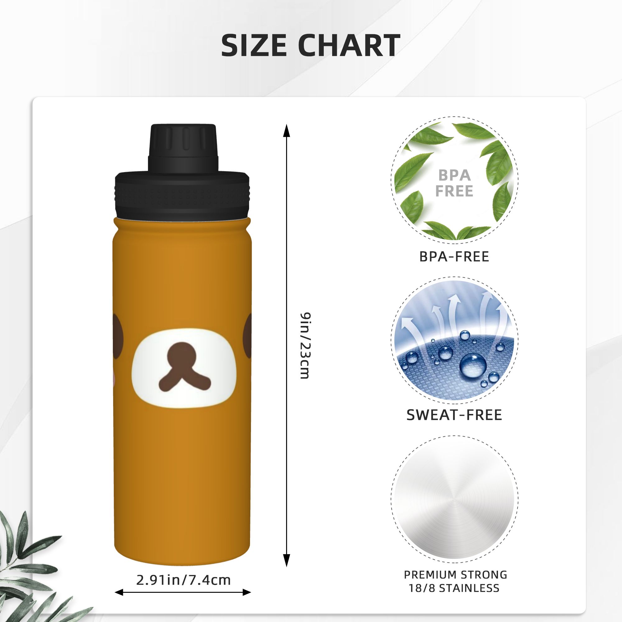 Taza deportiva aislada de 18 o - Sports Water Bottle Insulated reseña y precio