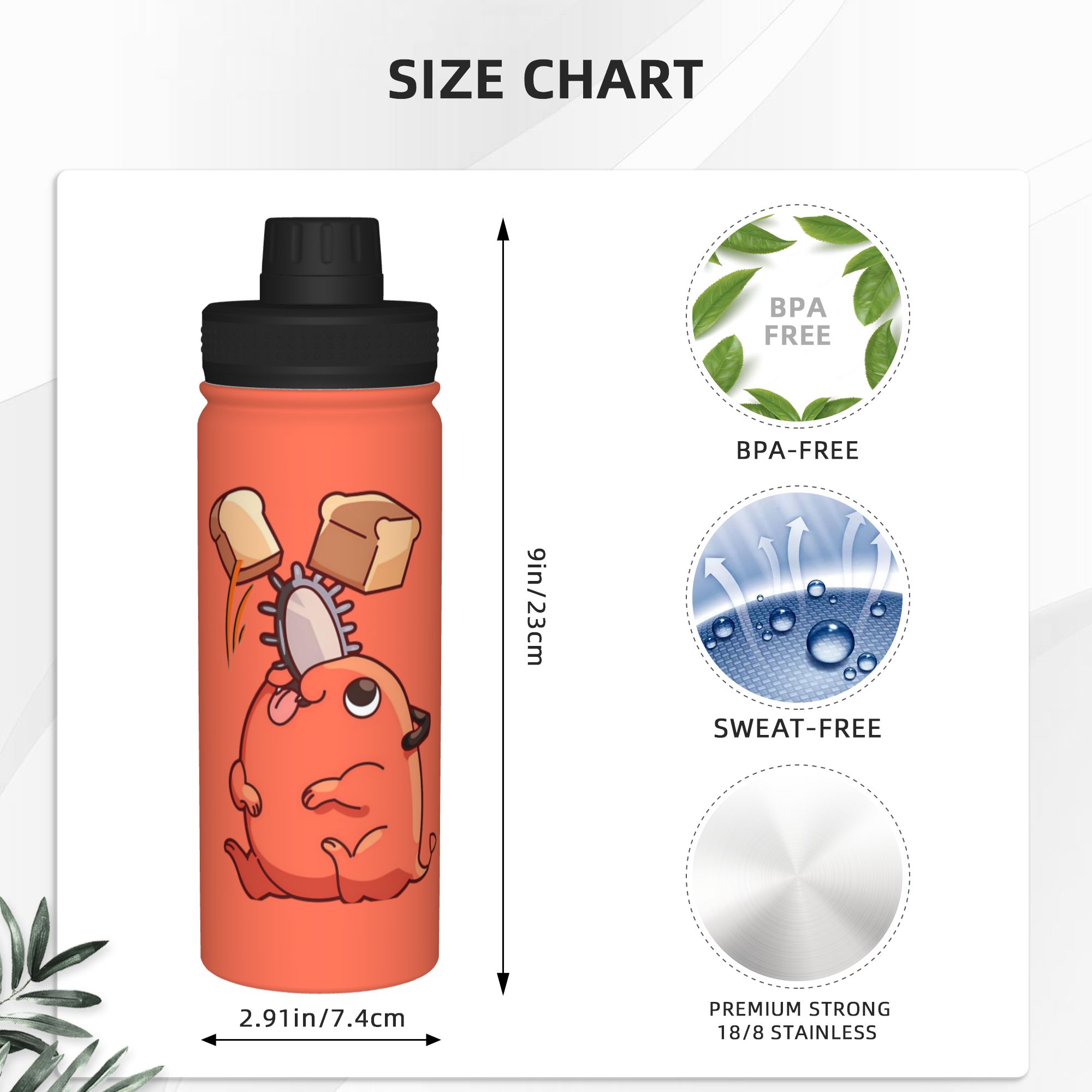Termo deportivo aislado de 18  - Sports Water Bottle Insulated reseña y precio